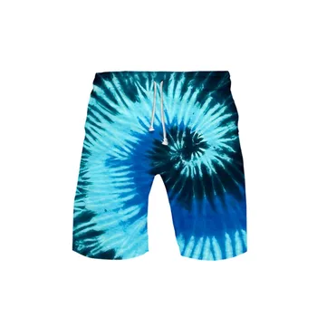 

3D Tie Dye Flashbacks Board Shorts Trunks Colorful Psychedelic Quick Dry Beach Swiming Shorts Hip Hop Short Pants Beach clothes