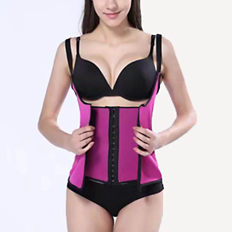 Rose red Cincher Нижнее белье Корректирующее белье жилет женский корсет тренировочный корсет для тела корректирующий пояс - Цвет: Rose red
