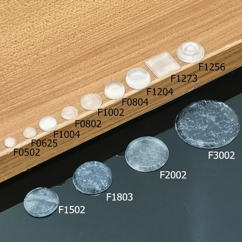 Door Stops Self-adhesive Silicone Pads Cabinet Bumpers Rubber Prevent Noisy Buffer Cushion Furniture Hardware 32/40/50Pcs