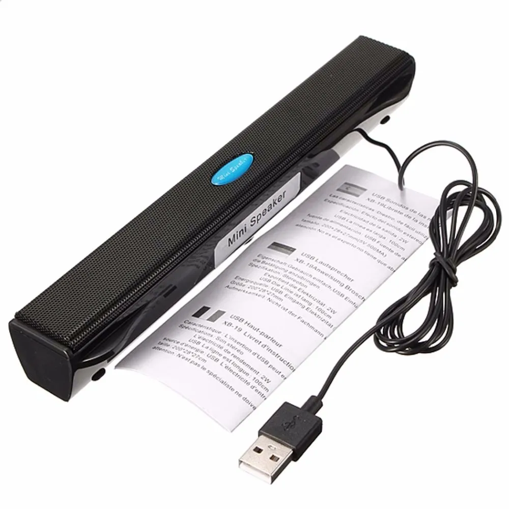 US $8.55 2018 Wired Mini Portable USB Speaker Music Player Amplifier Loudspeaker Stereo Sound Box for Computer Desktop PC Notebook Laptop