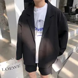 2019 мужские и женские осенние корейские куртки 2019 мужские свободные Harajuku куртки мужские одноцветные однобортные уличный сверхразмерный SA-8