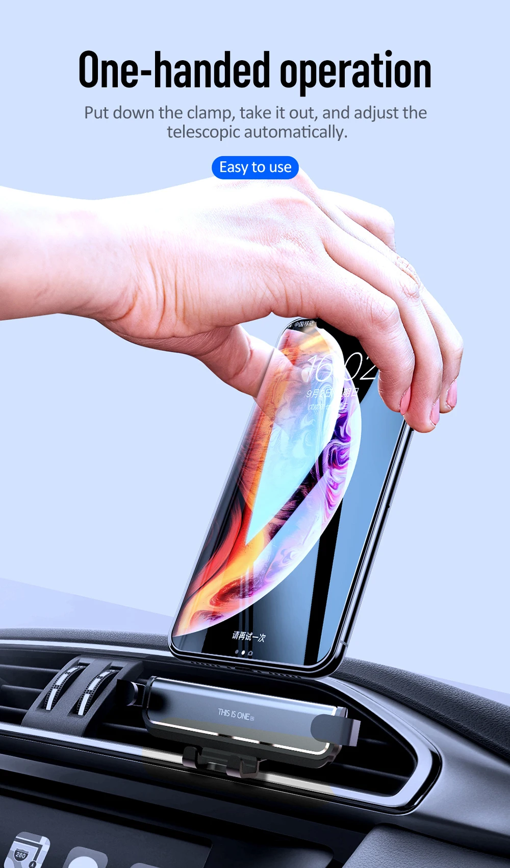 Новейший гравитационный Автомобильный держатель для телефона iPhone Xs X 11 Универсальный с вентиляционными отверстиями подставка для смартфонов Автомобильный держатель Подставка