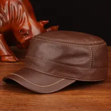 HL175 Весенняя модная бейсбольная Кепка из натуральной коровьей кожи, Мужская бейсболка из натуральной кожи, фирменная новинка, стильная шапка