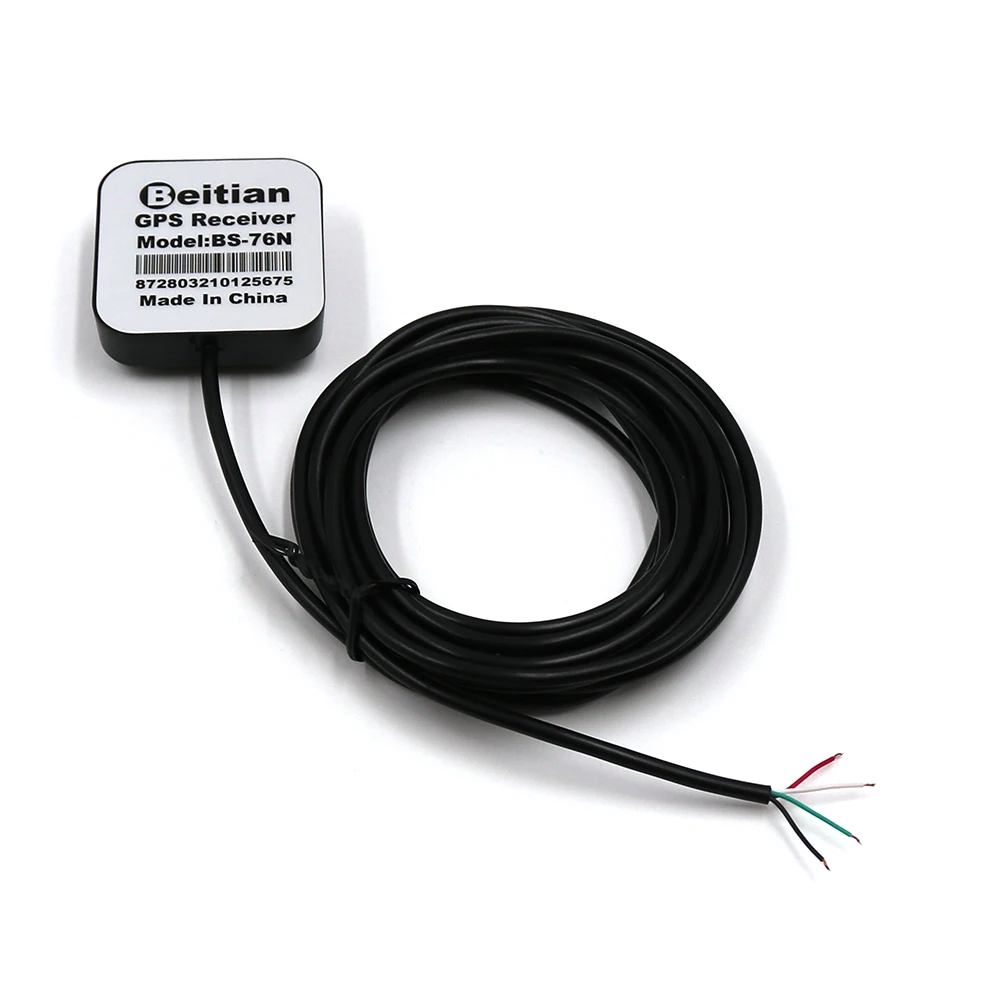 BEITIAN 4 кабеля DIY квадратный корпус магнитное дно водонепроницаемый IP67 1 Гц 5,0 в gps приемник ttl уровень BS-76N