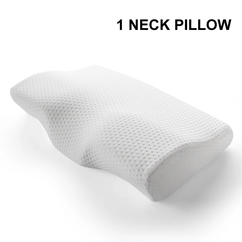 Neck pillow Постельное белье из пены с эффектом памяти, подушка для шеи, подушка для сна и ног, подушка для колен, медленный отскок в форме бабочки, подушка для здоровья, Шейная подушка - Цвет: Neck pillow