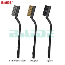 170 мм Проволока из нержавеющей стали, рисовальная нейлоновая кисть из Медный провод кисточкам быть чистыми инструмент для удаления ржавчины промышленная щетка для ржавчины удаление очистки