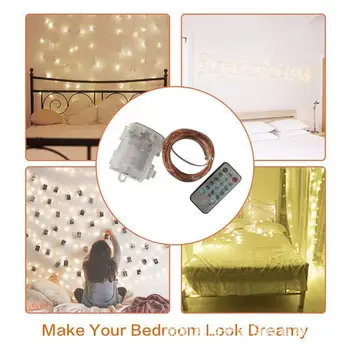 

Creative with Remote Control LED Fairy String Lights Music Lights String Party Home Decoration Wedding Sound