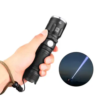 

USB Rechargeable Flashlight Zoom LED Torch With Clip 5 Modes For Camping Chargeable Flashlight Rechargeable Flashlight