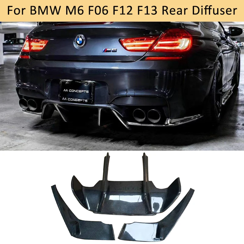 Автомобильные аксессуары для BMW M6 F06 F12 F13 E Style задний диффузор из углеродного