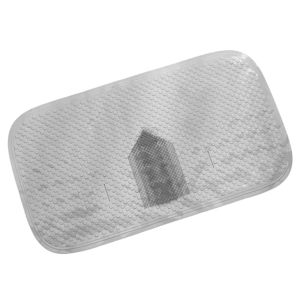 Light Grey TPE материалы Нескользящие коврики для ванной комнаты домашний коврик для ванной комнаты с подушкой с присосками принадлежности для ванной 76X34 см - Цвет: Light Grey