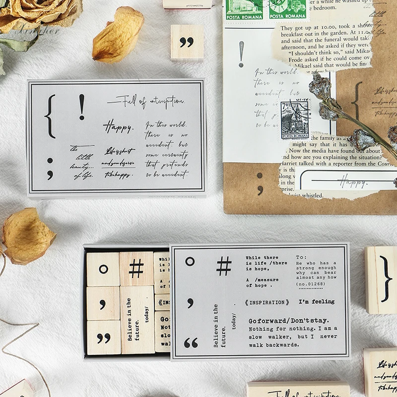 Винтажный английский символ XINAHER декоративный штамп для скрапбукинга