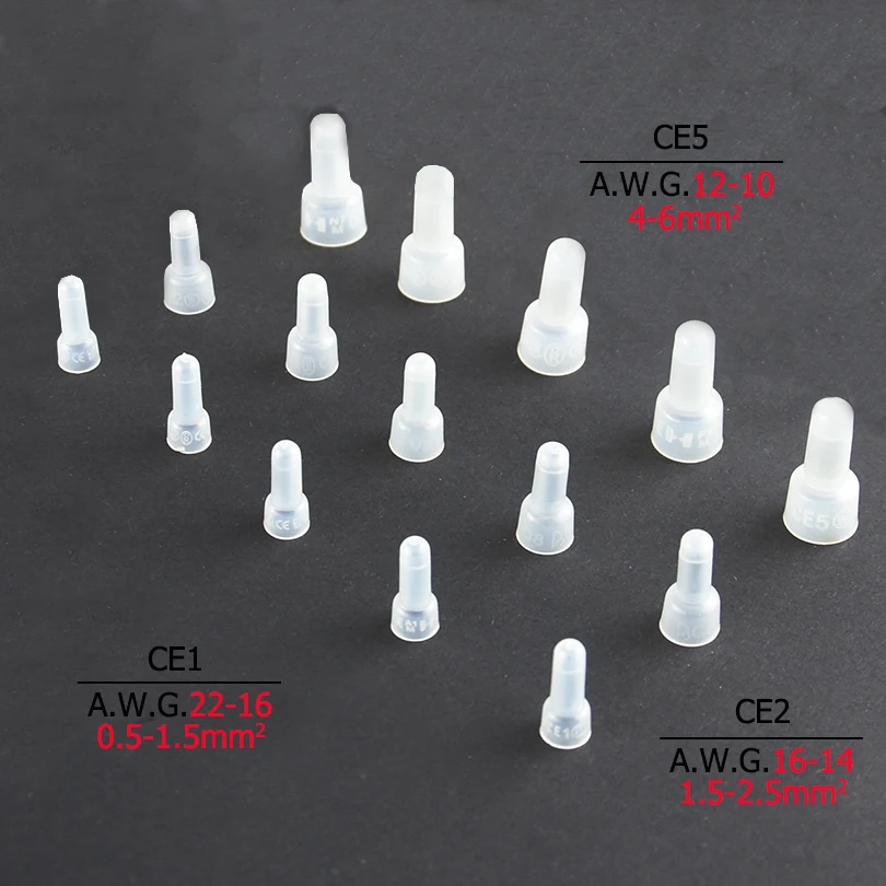 Description Picture 3 of itemREALLY 1000PCS  Closed End Cap 22-16/16-14/12-10 Gauge Closed End Crimp Terminals Connectors Nylon Power Cable Wire Connector