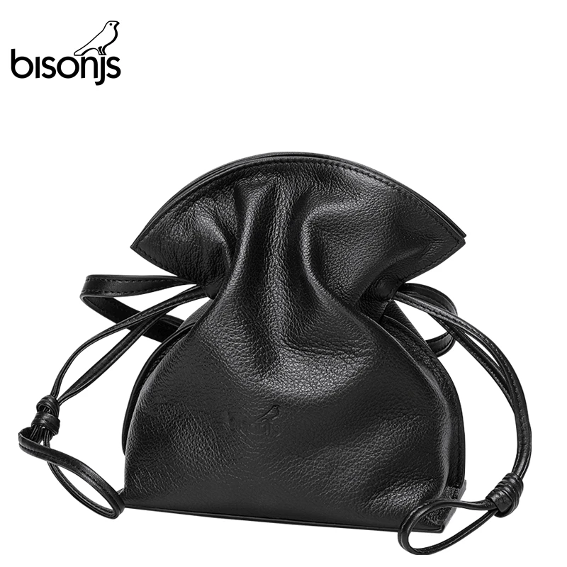BISON DENIM, натуральная кожа, сумки через плечо для женщин, модные, высокое качество, женские маленькие сумки, женские сумки на плечо B1807