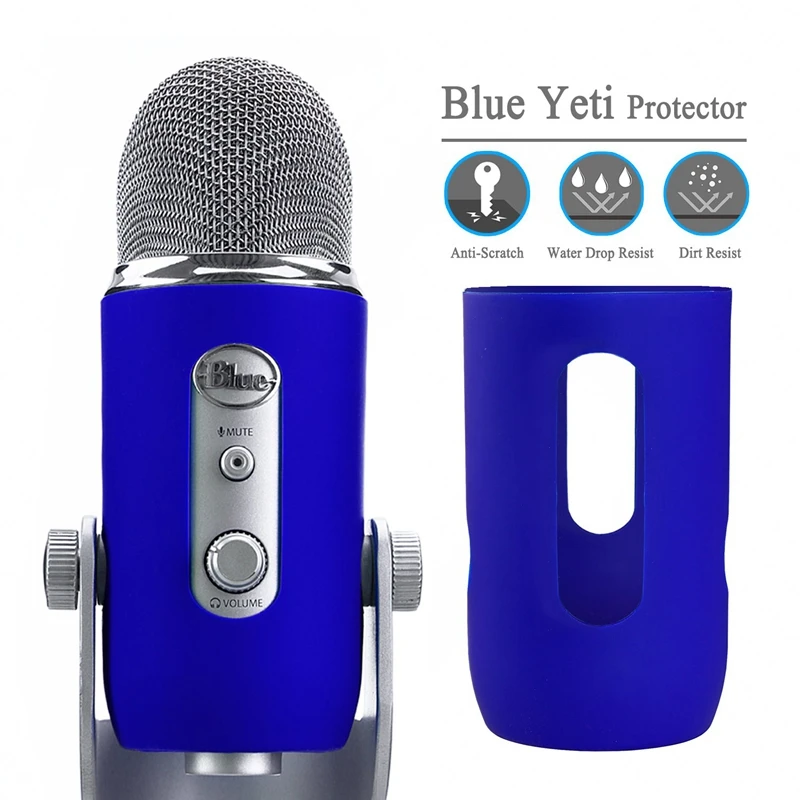 Silica Gel Protector Provides,Full Protection Soft Silicon Cover For Blue&Pro Microphone