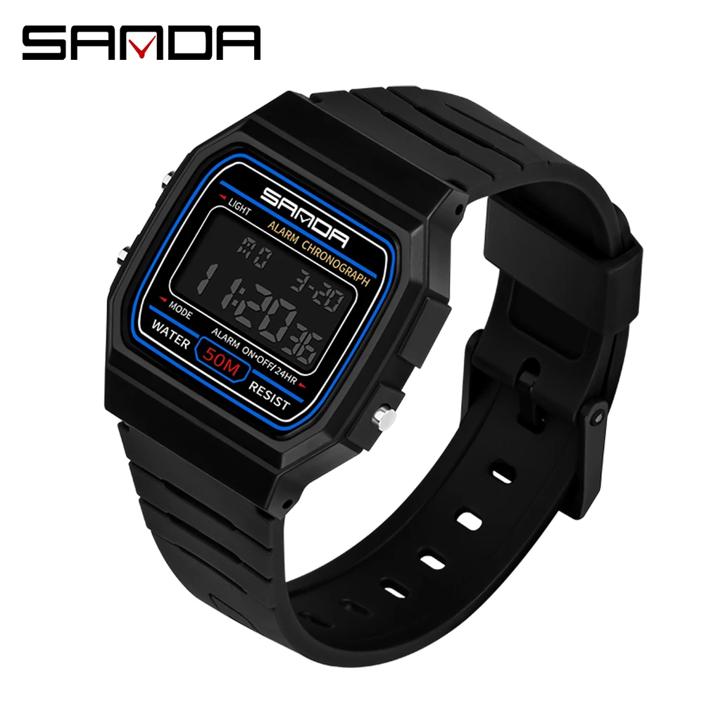 SANDA Kids Watches Anti-Shock 5Bar Waterproof Outdoor Sport Children Watches Fashion Digital Watch Relogio Masculino