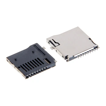 

10PCS Push-Push Type TF Micro SD Card Socket Adapter Automatic PCB Connector