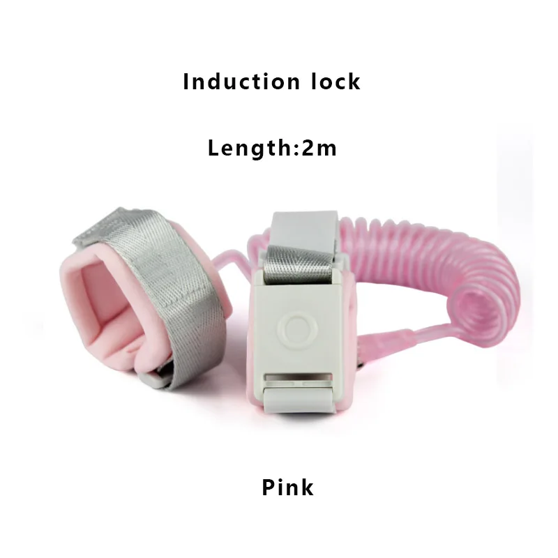 Induction lock Анти-потерянный браслет дети анти-потерянный соединитель на запястье поводок для ребенка безопасности жгут бандаж для беременных веревка открытый прогулки руки ремень полоса - Цвет: Induction lock