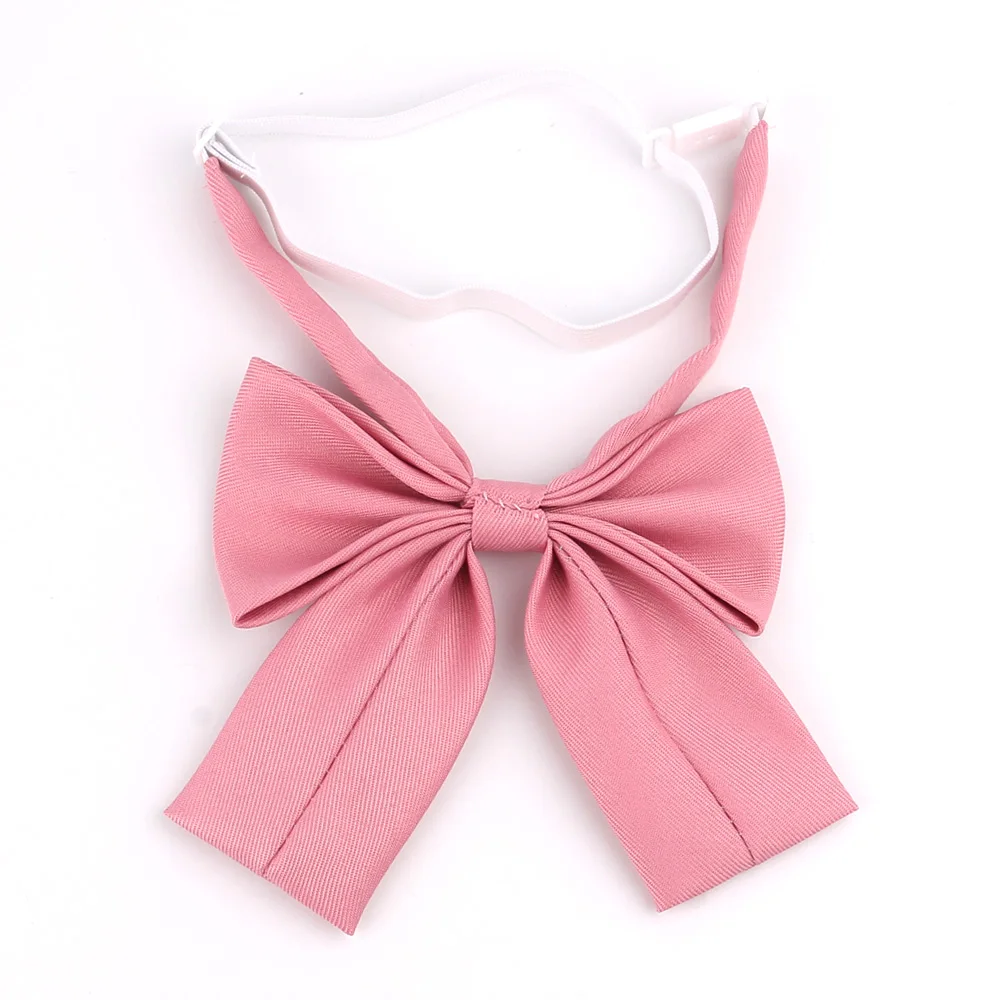 Bow Tie Ladies Large Bowtie Oversize Bow tie For Women Uniform Collar Butterfly Bow knot Adult Solid Ties Cravats Girls Red Bowties