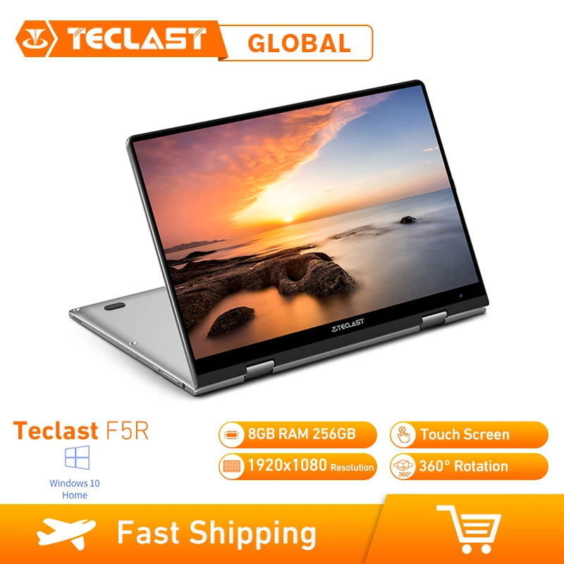 Lowest Price Teclast F5R Laptop 8GB RAM 256GB Windows 10 OS 11.6 Inch Intel APOLLO LAKE N3450 Quad Core 1.1GHz CPU SSD Touch Screen HDMI Lowest Price Teclast F5R Laptop 8GB RAM 256GB Windows 10 OS 11.6 Inch Intel APOLLO LAKE N3450 Quad Core 1.1GHz CPU SSD Touch Screen HDMI