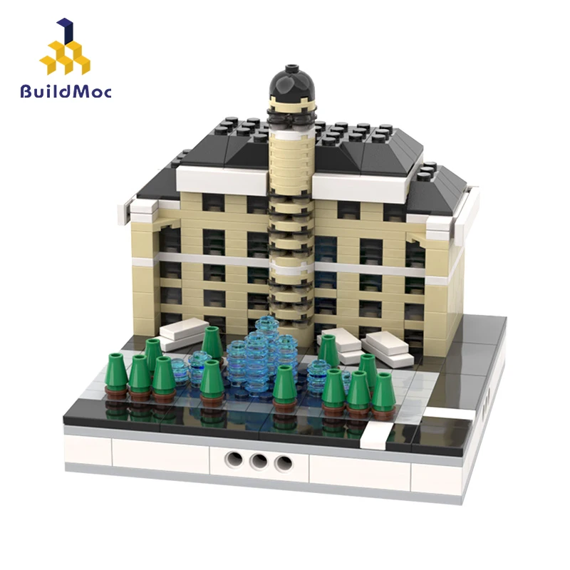 Buildmoc City Skyline Architecture Bellagio Hotel Las Vegas Modular Building Blocks Educational Toy Gifts Cities Mini Model | Игрушки и