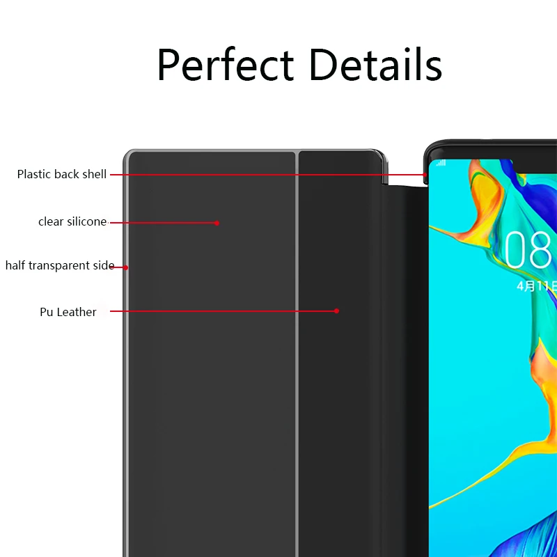 Роскошный флип чехол со светодиодной подсветкой для телефона Huawei P30 P20 P10 Pro Mate 30 20
