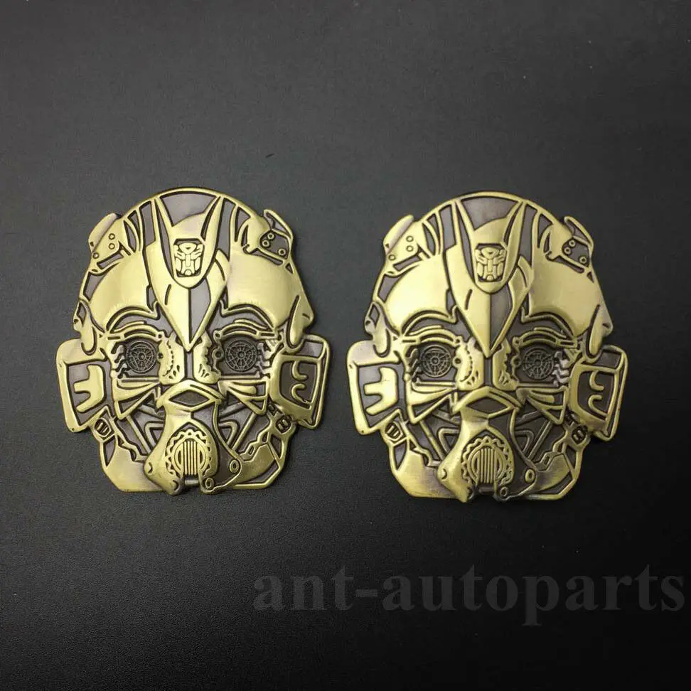 

2pcs Metal Transformers Autobot Deception Car Emblem Decal Sticker Badge