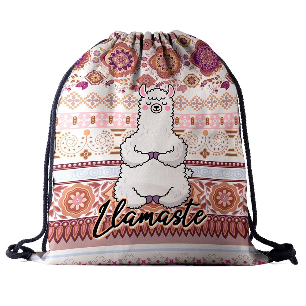 Bpa700063 Koko Cat Модный женский рюкзак на шнурке, альпака, принт, дорожная мягкая обувь, посылка для хранения, сумки для дня рождения, Mochila - Цвет: Bpa700063