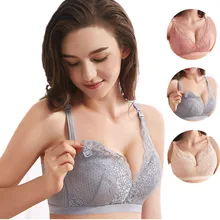 Best Offers Maternity Nursing Bra Breastfeeding Bras for Feeding Nursing Underwear Clothes Prevent Sagging Sleep Bras 42