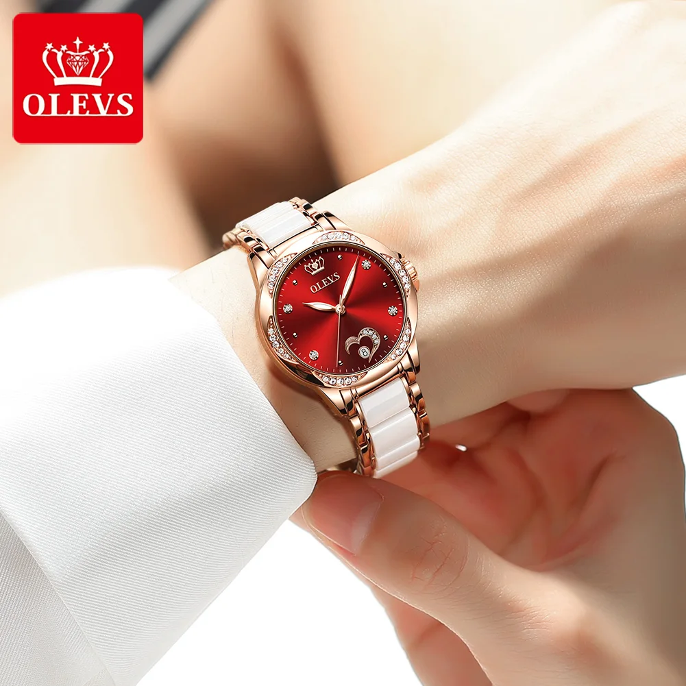 

women watch woman gifts fashion watches luxury mechanical clock femme for girls wristwatch lucky Diamond waterproof Luminous
