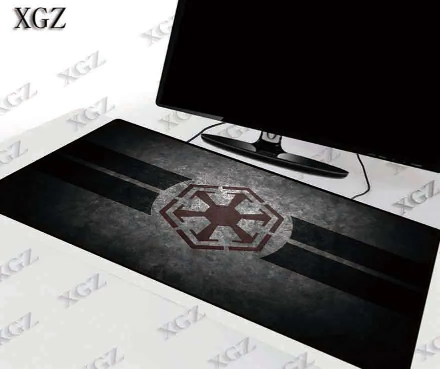 

XGZ Star Wars Logo Locking Edge Large Gaming Keyboard Mouse Pad Waterproof Game Desk Mousepad Table Mat for CSGO Dota LOL