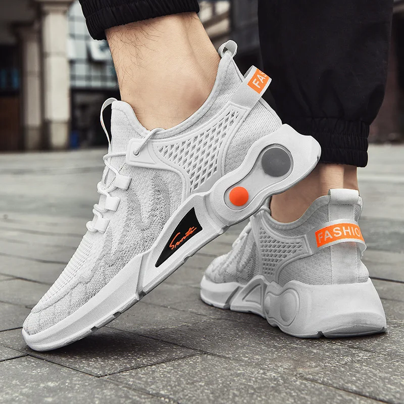 

Men Sneakers Breathable Air Mesh Outdoor Sport Shoes Spring Autumn Couple Cushion Flats Training Running Shoes Zapatos De Hombre