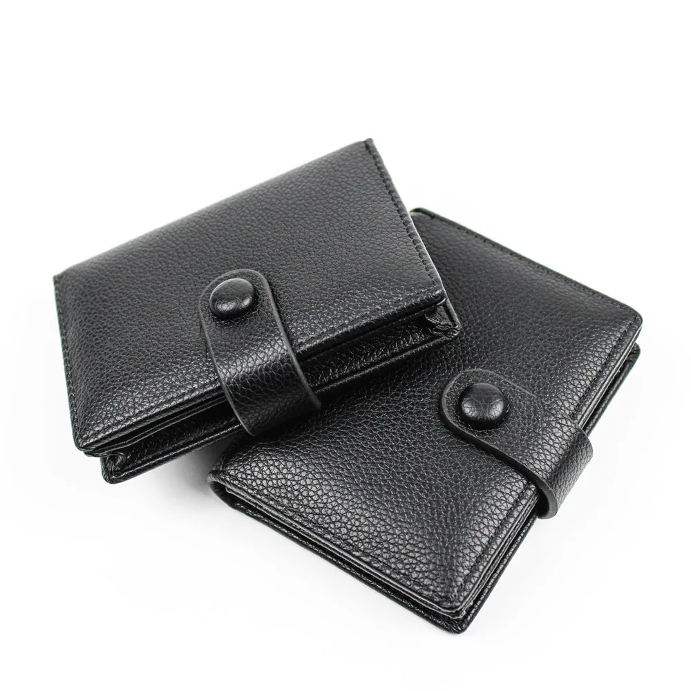 Модный деловой держатель для карт из искусственной кожи черный чехол визиток