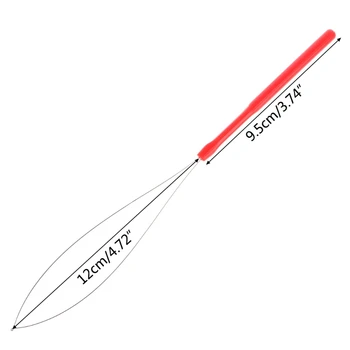 

1Pcs Hair Extension Tool Micro Ring Bead Pulling Hoop Loop Feather Threader 094E