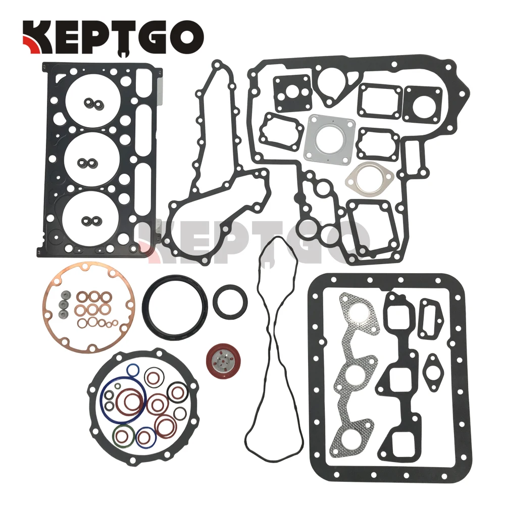Новый комплект прокладок 07916-29595 подходит для двигателя Kubota D1703 полный |