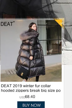 DEAT, осень и зима, новые продукты, модная, индивидуальная, Джинсовая, сырая, простроченная, Длинная ветровка, кружевное пальто PB146