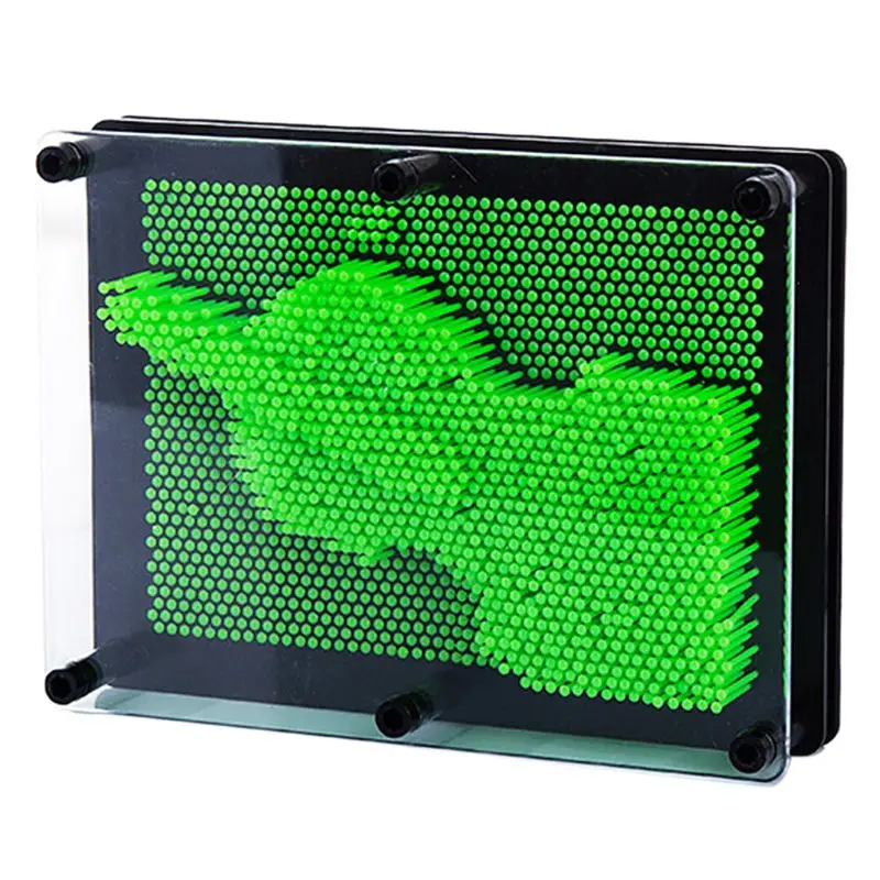 Креативный 3D клон ручная модель игрушки DIY ремесла трехмерная игла резьба картина Дети Мальчики Девочки Подарки на день рождения - Цвет: L-Green