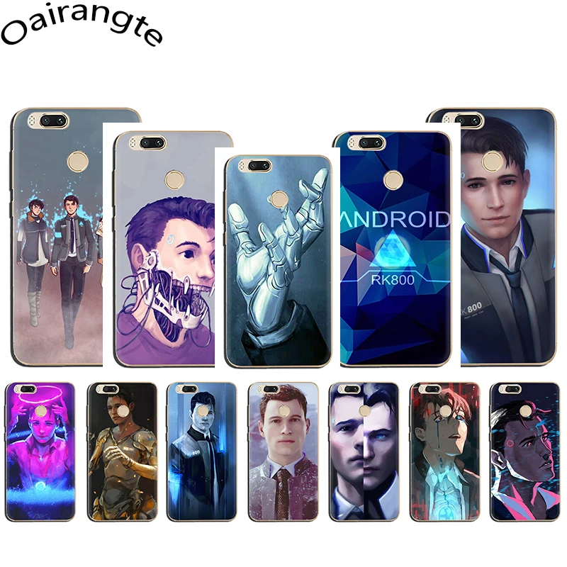 Жесткий чехол для телефона Detroit Become RK800 Xiaomi Mi 5 6 8 5S A1 A2 5X 6X F1 9 9SE MAX3 9T CC9e A3