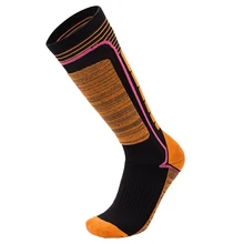 1 пара зимних спортивных носков для сноуборда, удобные длинные Лыжные носки, не впитывающие пот, износостойкие, для прогулок, катания на коньках, мягкие, для родителей и детей