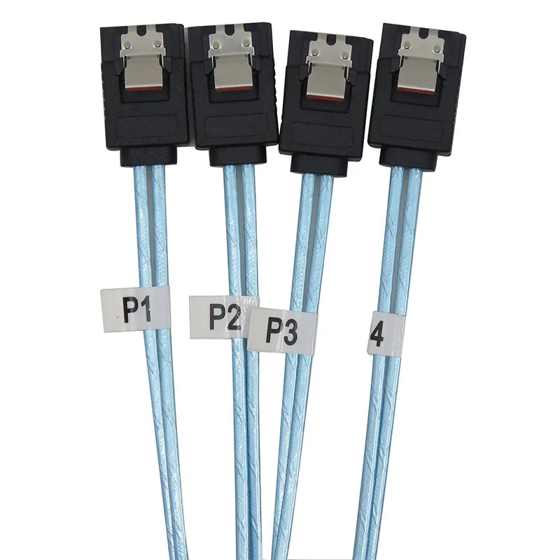 IG-Internal Mini Sas 36Pin(Sff-8087) Male To 4X Sata 7Pin Female Fan-Out Cable, 1 метр(3,3 футов