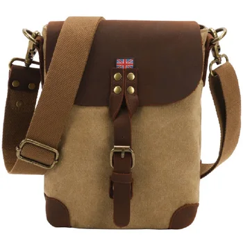 

M359 New Arrive Military Unisex Canvas Bag Travel Small Shoulder Bag Vintage Leather Crossbody Messenger Holdall Courier Bags