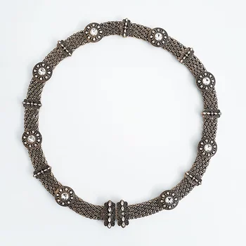 

Dvacaman 2020 Newest ZA Belt Luxury CZ Crystal Buckle Belt for Women Vintage Metal Waist Belly Chain Jewelry Accessories Bijoux