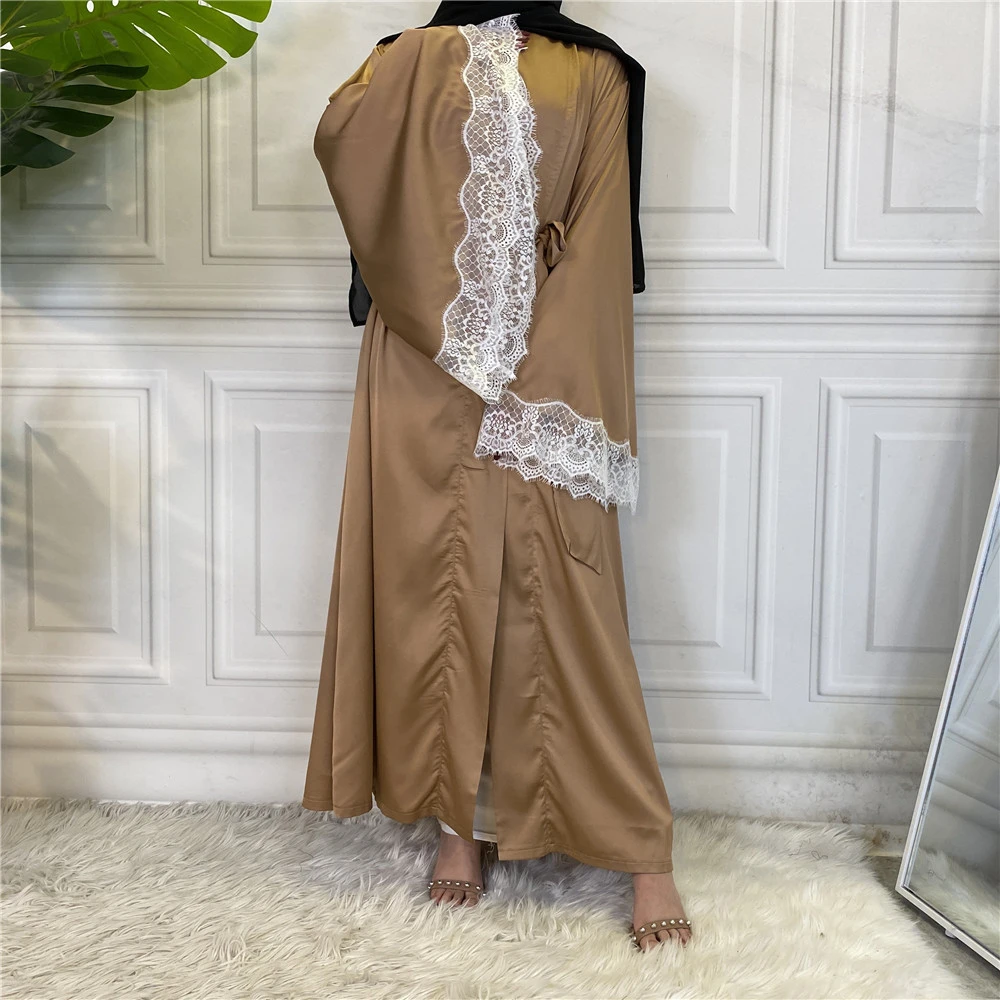 Dubai Women Open Abaya Muslim Kaftan Long Maxi Dress Cardigan Kimono Jilbab Robe