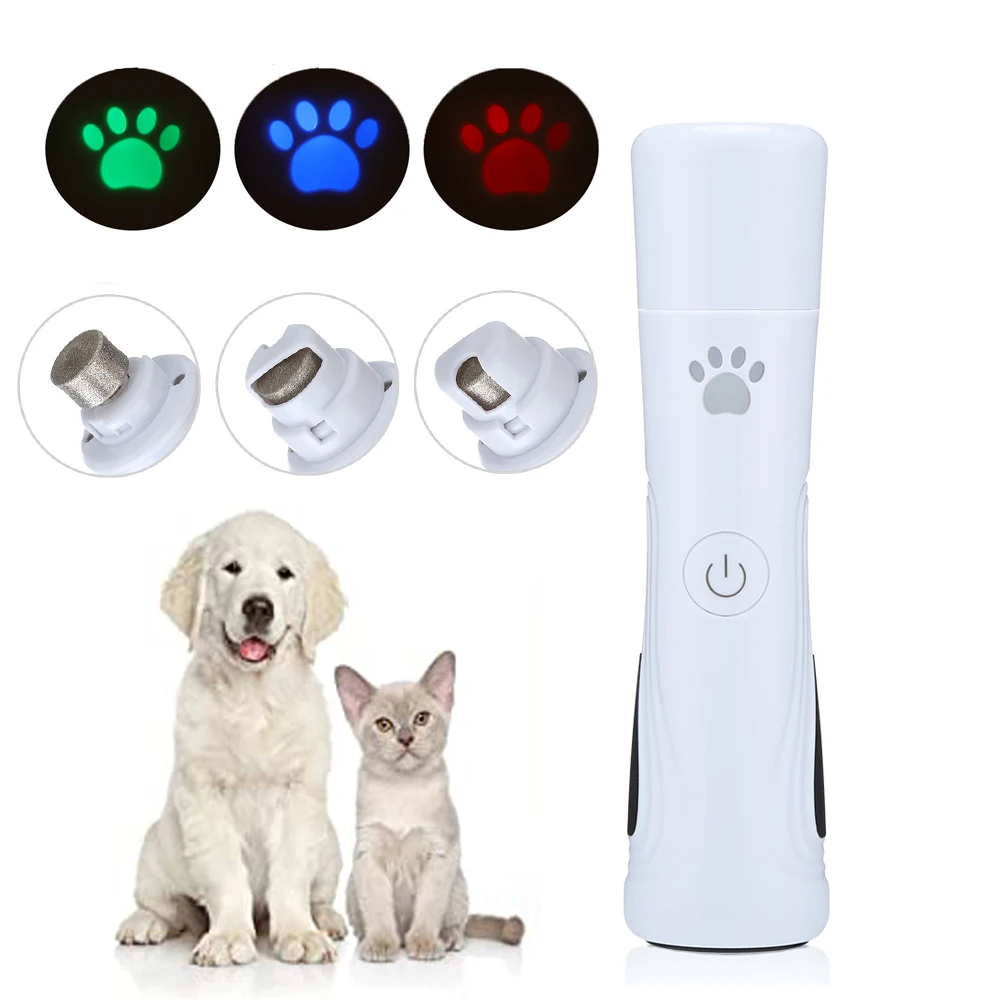 Dog Nail Clipper With LED Light Electric Painless Pet Grinder USB Rechargable 3-Speed Cats Paws Grooming Trimmer Low Noise | Дом и сад