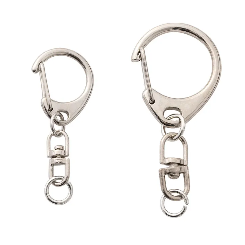 

20pcs D-Shaped Buckle Hang Swivel Hook Jump Ring Pendant for DIY Handmade Working