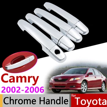 

Car Accessories Exterior Door Chrome Handle Cover for Toyota Camry 2002~2006 XV30 2003 2004 2005 for Daihatsu Altis Trim Set