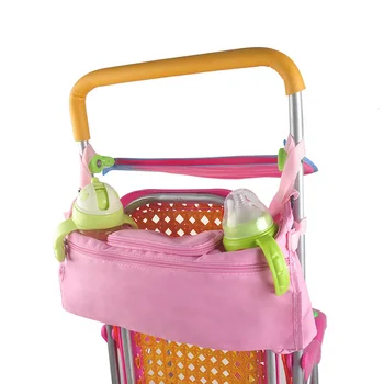 

Baby Organizer Stroller Bag Carriage Pram Buggy Cart Two Bottle Stroller Accessories Convenient Safety Stroller Organizer