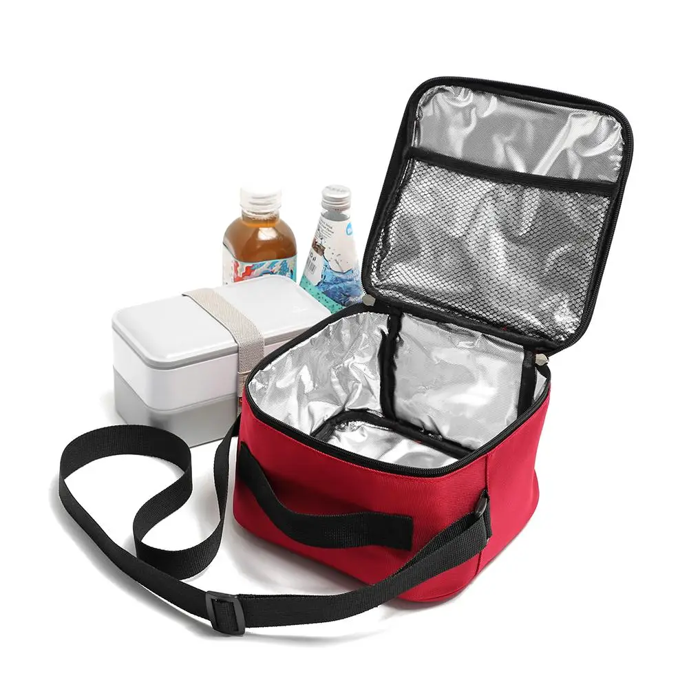 

Portable Lunch Bag Kitchen Storage Bag Folding Insulated Lunch Box Reusable Lunch Container for Adult Work Camping
