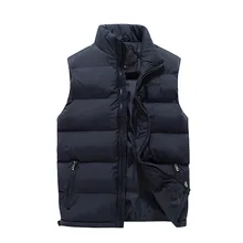 Пуховый хлопковый трендовый повседневный мужской жилет осень и зима стиль толстый теплый мужской жилет пальто корейский стиль приталенный