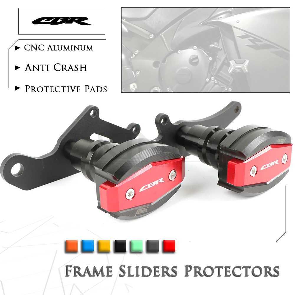 ЧПУ рамка Ползунки анти Краш колодки Защита для Honda CBR250R