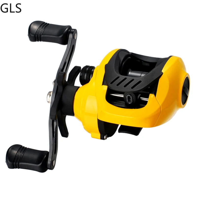 

Yellow Left Right Hand Magnetic Brake Baitcasting Reel Max Drag 8KG Gear ratio 7.2:1Metal Rocker High Quality Fishing Reel